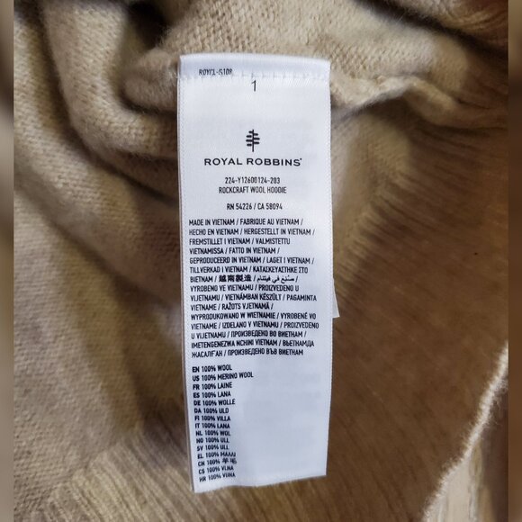 Rockcraft Wool Hoodie - Brand New - Picture 3 of 3